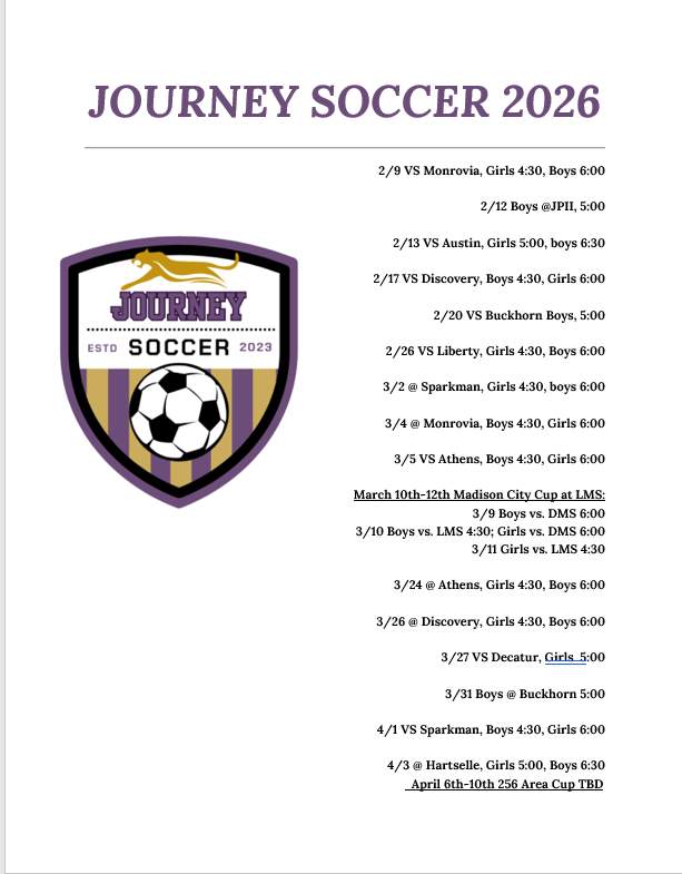 Soccer Schedule